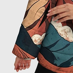 Куртка зимняя женская Ретро Фудзияма, цвет: 3D-светло-серый — фото 2