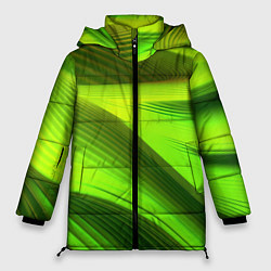 Женская зимняя куртка Светлый зеленый абстрактный фон