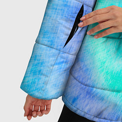 Куртка зимняя женская Тай дай морская волна, цвет: 3D-светло-серый — фото 2