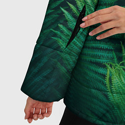 Куртка зимняя женская Множество папоротников, цвет: 3D-черный — фото 2