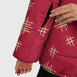 Куртка зимняя женская Красный стиль, цвет: 3D-красный — фото 2