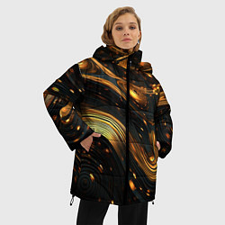 Куртка зимняя женская Жидкое золото, цвет: 3D-светло-серый — фото 2