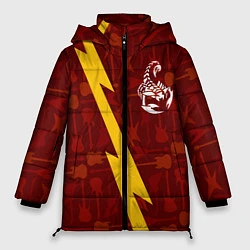 Куртка зимняя женская Scorpions гитары и молния, цвет: 3D-черный