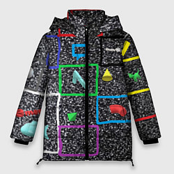 Куртка зимняя женская Цифровой шум, цвет: 3D-черный