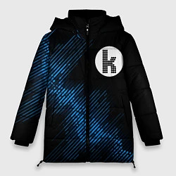 Куртка зимняя женская The Killers звуковая волна, цвет: 3D-черный