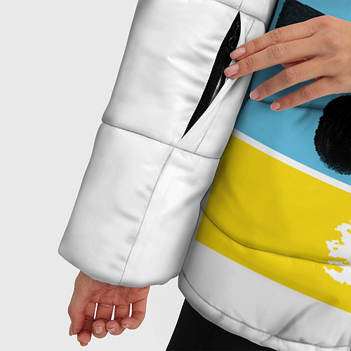 Женская зимняя куртка Эд Ширан математическая эра / 3D-Черный – фото 5