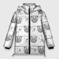 Куртка зимняя женская Клоунада чб, цвет: 3D-светло-серый