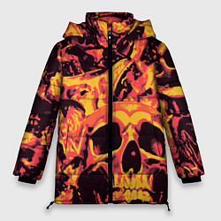 Куртка зимняя женская Лава Черепа, цвет: 3D-светло-серый