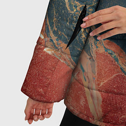 Куртка зимняя женская Мраморная радуга, цвет: 3D-светло-серый — фото 2