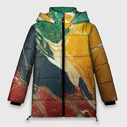 Женская зимняя куртка Мраморная радуга