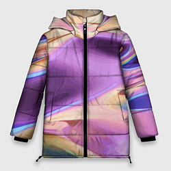 Куртка зимняя женская Голографический арт, цвет: 3D-черный