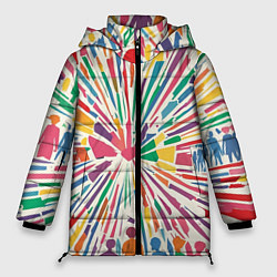 Куртка зимняя женская Цветные будни, цвет: 3D-светло-серый