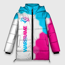 Куртка зимняя женская Warframe neon gradient style: по-вертикали, цвет: 3D-черный