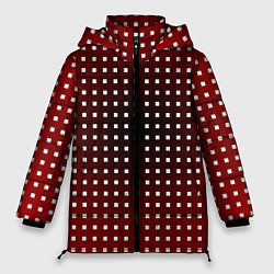Куртка зимняя женская Клеточки, цвет: 3D-светло-серый
