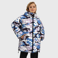Куртка зимняя женская Красивый модный камуфляж, цвет: 3D-черный — фото 2