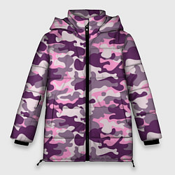 Куртка зимняя женская Модный камуфляж - милитари, цвет: 3D-черный