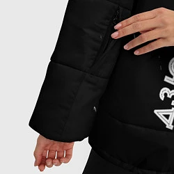 Куртка зимняя женская Дзюдоист из России и герб РФ: по-вертикали, цвет: 3D-черный — фото 2