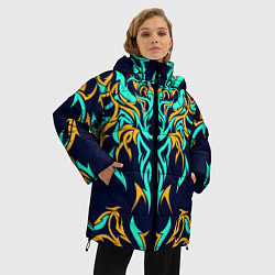 Куртка зимняя женская Колючий, цвет: 3D-черный — фото 2
