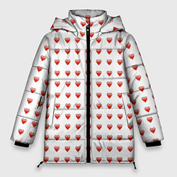 Куртка зимняя женская Сердце эмодзи, цвет: 3D-черный