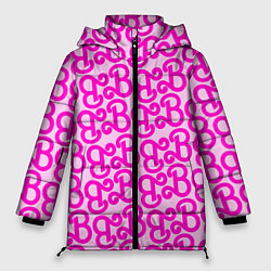 Куртка зимняя женская Логотип Барби - буква B, цвет: 3D-черный