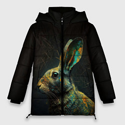 Куртка зимняя женская Магический кролик, цвет: 3D-светло-серый