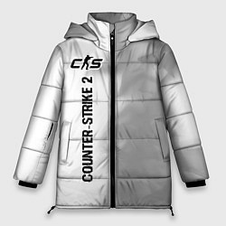 Куртка зимняя женская Counter-Strike 2 glitch на светлом фоне: по-вертик, цвет: 3D-черный