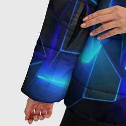 Куртка зимняя женская Неоновые частицы, цвет: 3D-черный — фото 2