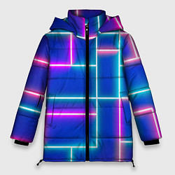 Куртка зимняя женская Неон линии, цвет: 3D-черный
