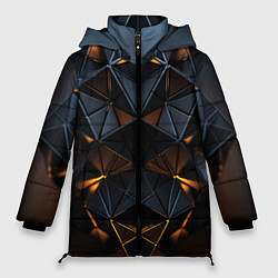 Куртка зимняя женская Объемные кубы, цвет: 3D-светло-серый