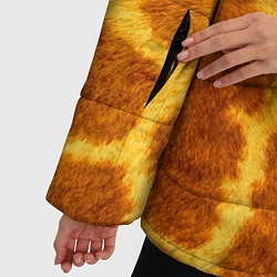 Куртка зимняя женская Шкура жирафа - текстура, цвет: 3D-светло-серый — фото 2