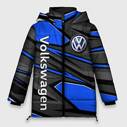 Куртка зимняя женская Вольцваген - спортивная униформа, цвет: 3D-черный