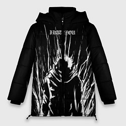 Куртка зимняя женская Итадори в ярости - Магическая битва, цвет: 3D-черный