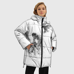 Куртка зимняя женская Скорость,моя стихия, цвет: 3D-красный — фото 2