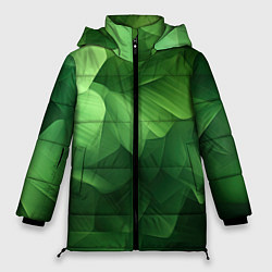Женская зимняя куртка Green lighting background