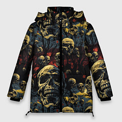 Куртка зимняя женская Крик ужаса, цвет: 3D-черный