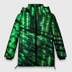Куртка зимняя женская Цифровая текстура, цвет: 3D-красный