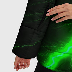 Куртка зимняя женская Зеленый разряд молнии, цвет: 3D-светло-серый — фото 2
