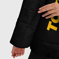 Куртка зимняя женская Tokyo Ghoul - gold gradient: по-вертикали, цвет: 3D-черный — фото 2