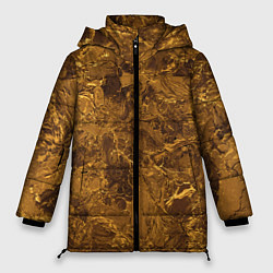 Куртка зимняя женская Текстура золота, цвет: 3D-светло-серый
