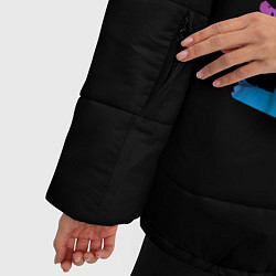Куртка зимняя женская HIM - neon gradient: по-вертикали, цвет: 3D-черный — фото 2