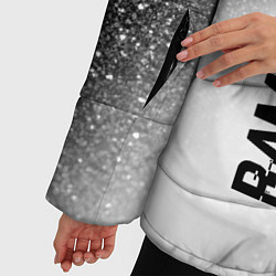Куртка зимняя женская Ramones glitch на светлом фоне: по-вертикали, цвет: 3D-черный — фото 2