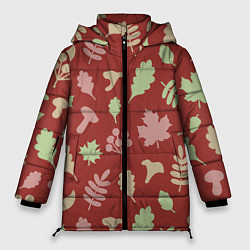 Женская зимняя куртка Осень - бордовый 3