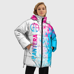 Куртка зимняя женская Pantera neon gradient style: по-вертикали, цвет: 3D-черный — фото 2