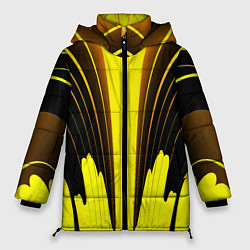 Женская зимняя куртка Черно-желтые мотивы