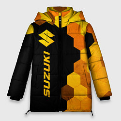 Куртка зимняя женская Suzuki - gold gradient: по-вертикали, цвет: 3D-черный