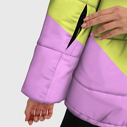 Куртка зимняя женская Спортивный цвет семидесятых, цвет: 3D-черный — фото 2