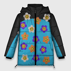 Куртка зимняя женская Ромашковое поле улыбок, цвет: 3D-светло-серый