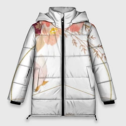 Куртка зимняя женская Make love - not war, цвет: 3D-светло-серый