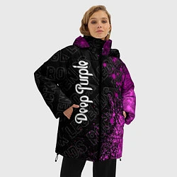 Куртка зимняя женская Deep Purple rock legends по-вертикали, цвет: 3D-черный — фото 2