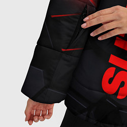 Куртка зимняя женская Suzuki - плиты с эффектом свечения, цвет: 3D-черный — фото 2